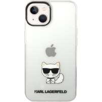 Karl Lagerfeld Choupette Logo tok - iPhone 14 Plus - átlátszó