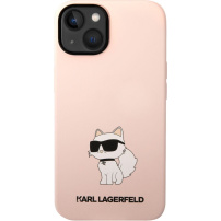 Karl Lagerfeld Choupette NFT szilikon tok - iPhone 14 Plus - rózsaszín