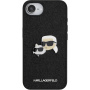 Karl Lagerfeld Fixed Glitter Metal K&CH csillogó tok iPhone 16e / 17e - fekete