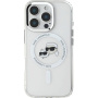 Karl Lagerfeld IML K&CH Heads fémváz burkolat MagSafe-el* iPhone 16 Pro készülékhez - átlátszó