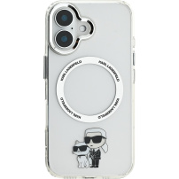 Karl Lagerfeld IML Karl és Choupette borító MagSafe-el* iPhone 16-hoz – átlátszó