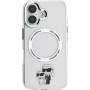 Karl Lagerfeld IML Karl és Choupette burkolat MagSafe-el* iPhone 16 Plus-hoz - átlátszó