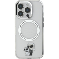 Karl Lagerfeld IML Karl és Choupette burkolat MagSafe-el* iPhone 16 Pro Max készülékhez - átlátszó