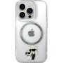 Karl Lagerfeld IML Karl és Choupette NFT burkolat MagSafe-el* iPhone 15 Pro készülékhez – átlátszó