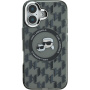 Karl Lagerfeld IML Monogram K&CH fejvédő MagSafe-el* iPhone 16-hoz - fekete