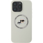 Karl Lagerfeld K&CH Heads szilikon borítás MagSafe-el* iPhone 16 Pro telefonhoz - bézs
