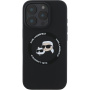 Karl Lagerfeld K&CH Heads szilikon burkolat MagSafe-el* iPhone 16 Pro készülékhez - fekete