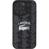 Lacoste Kevert monogram borító MagSafe-gyel* iPhone 16 Pro készülékhez - fekete