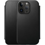 Nomad Leather Folio flip cover borító MagSafe -vel - iPhone 14 Pro - fekete