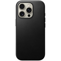 Nomad Modern bőr bőr borítás MagSafe-el* iPhone 16 Pro készülékhez - fekete