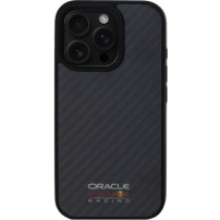 Oracle Red Bull Racing Carbon Shiny Logó borítás MagSafe-el* iPhone 16 Pro Maxhez - fekete