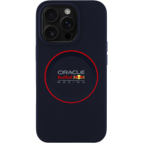 Oracle Red Bull Racing Red Ring szilikon tok, MagSafe, iPhone 15 Pro - sötétkék