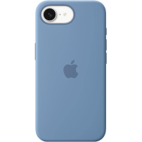Eredeti Apple szilikon tok iPhone 16e / 17e - jegeskék