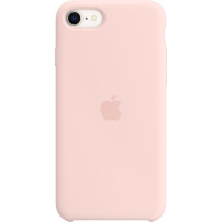 Eredeti Apple szilikon tok - iPhone 7 / 8 / SE (2020/2022) - kréta rózsaszín