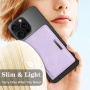 Mágneses bőr pénztárca iPhone-hoz - lila