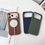 Védőtok textil felülettel és MagSafe funkcióval iPhone 16 Pro készülékhez - fekete