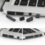 12az1 szilikon porálló csatlakozó dugók pro MacBook Air 11" / Air 13" / Pro 13" / Pro 15" - fekete