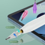 Átlátszó tartalék hegy Apple Pencil 1 / 2 / USB-C / Pro számára - lila