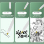Átlátszó tartalék hegy Apple Pencil 1 / 2 / USB-C / Pro számára - lila