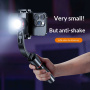 CYKE L18S Bluetooth selfie bot tripoddal, Gimbal stabilizátorral és világítással iPhone-hoz - fekete