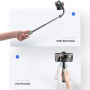 CYKE L18S Bluetooth selfie bot tripoddal, Gimbal stabilizátorral és világítással iPhone-hoz - fekete