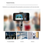 CYKE L18S Bluetooth selfie bot tripoddal, Gimbal stabilizátorral és világítással iPhone-hoz - fekete