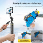 CYKE TT18 panorámás Bluetooth szelfibot tripoddal iPhone-hoz - fekete