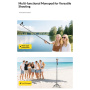 CYKE TT18 panorámás Bluetooth szelfibot tripoddal iPhone-hoz - fekete