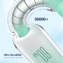 ENKAY Ice Clear fontott töltő- és adatkábel - USB-C - USB-C - 1 m - fekete