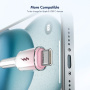 ENKAY Ice Clear font töltő- és adatkábel - USB-A - USB-C - 2 m - menta