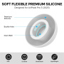 AhaStyle pót szilikon fülgumik AirPods Pro 3-hoz - S - fehér