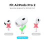 AhaStyle fülhallgató szilikon tok AirPods Pro 2-höz - fekete