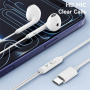USAMS US-SJ771 fülhallgató USB-C csatlakozóval - fehér