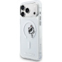 Karl Lagerfeld IML Choupette Peekaboo átlátszó tok MagSafe támogatással iPhone 17 Pro Max készülékhez - víztiszta