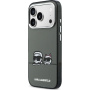 Karl Lagerfeld IML K&CH Heads Logo átlátszó tok MagSafe funkcióval iPhone 17 Pro Max készülékhez - szürke