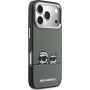 Karl Lagerfeld IML K&CH Heads Logo átlátszó tok MagSafe funkcióval iPhone 17 Pro Max készülékhez - szürke