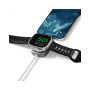 Nomad Universal 2v1 univerzális fonott töltő Kábel - USB-C mágneses koronghoz / USB-C - 1,5 m - fehér