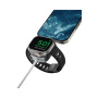 Nomad Universal 2v1 univerzális fonott töltő Kábel - USB-C mágneses koronghoz / USB-C - 1,5 m - fehér
