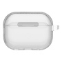 UNIQ Glase Pro Lock átlátszó tok zárral és karabinerrel AirPods Pro 3-hoz - átlátszó