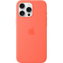 Eredeti Apple szilikon tok, MagSafe, iPhone 16 Pro Max - mandarin