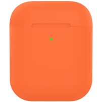 Matt szilikon borító AirPods 1 / 2 - narancssárga