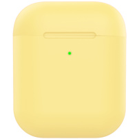 Matt szilikon borító AirPods 1 / 2 - sárga