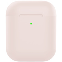 Matt szilikon borító AirPods 1 / 2 - homok rózsaszín