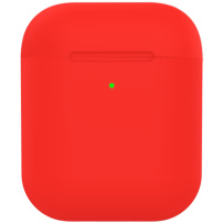Matt szilikon borító AirPods 1 / 2 - piros