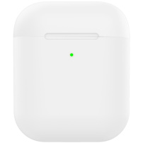 Matt szilikon borító AirPods 1 / 2 - fehér