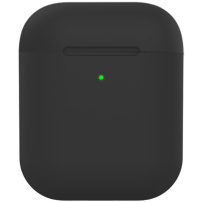 Matt szilikon borító AirPods 1 / 2 - fekete