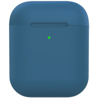 Matt szilikon borító AirPods 1 / 2 - sötétkék