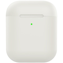 Matt szilikon borító AirPods 1 / 2 - világos szürke