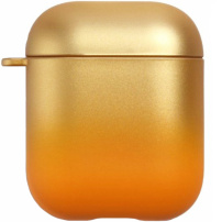 Tok színes színátmenettel és karabinerrel - AirPods 1 / 2 - arany
