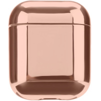 Védő fém tok - AirPods 1 / 2 - rózsaszín-arany